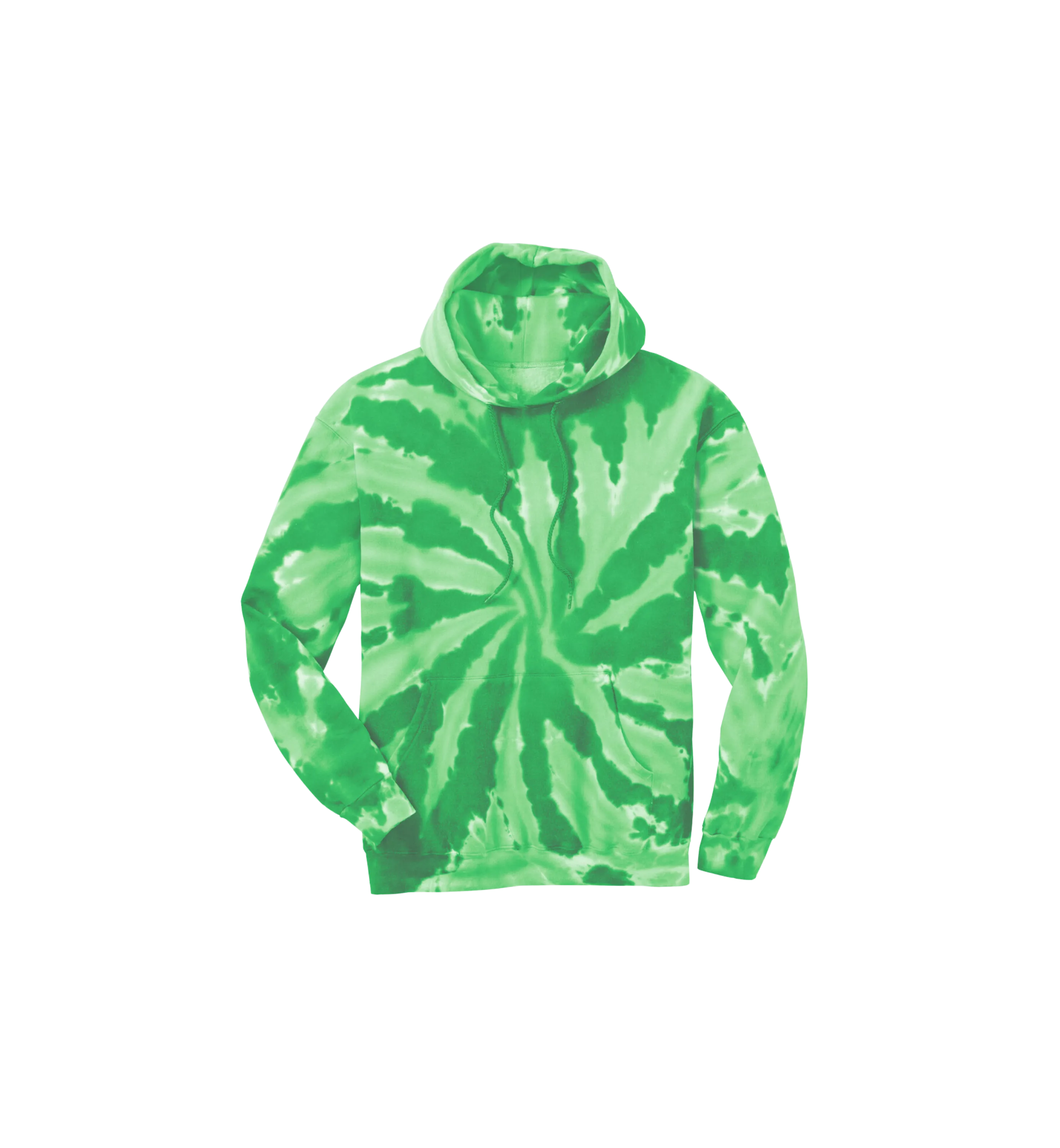 Custom Print Tie-Dye Pullover Hooded Sweatshirt
