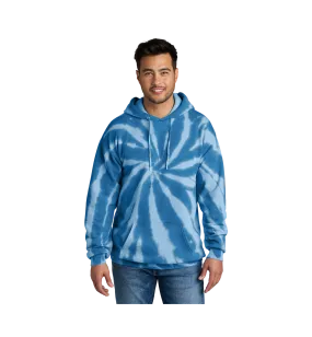 Custom Print Tie-Dye Pullover Hooded Sweatshirt