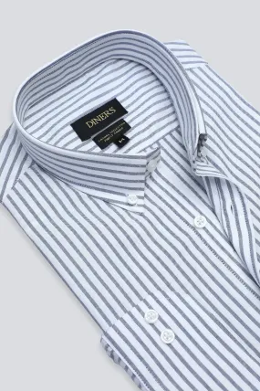 Dark Blue Bengal Stripes Casual Shirt
