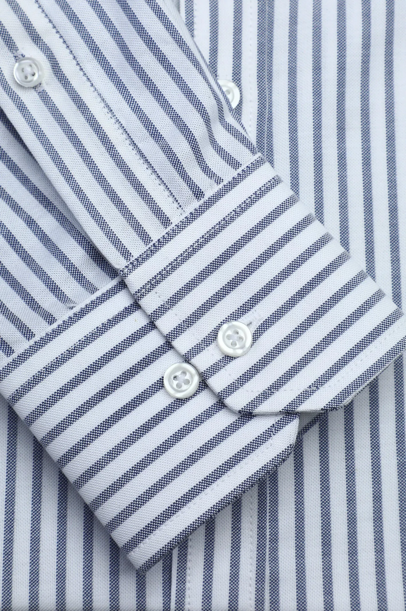 Dark Blue Bengal Stripes Casual Shirt