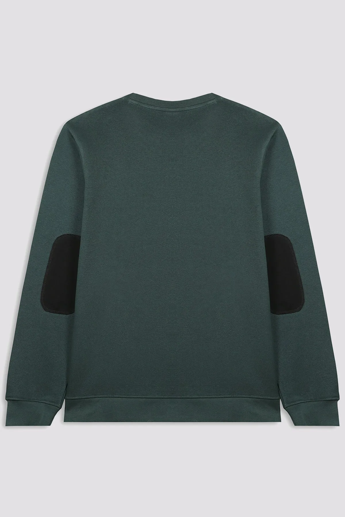 Deep Teal Resolute Embroidered Sweatshirt (Plus Size) - W23 - MSW077P