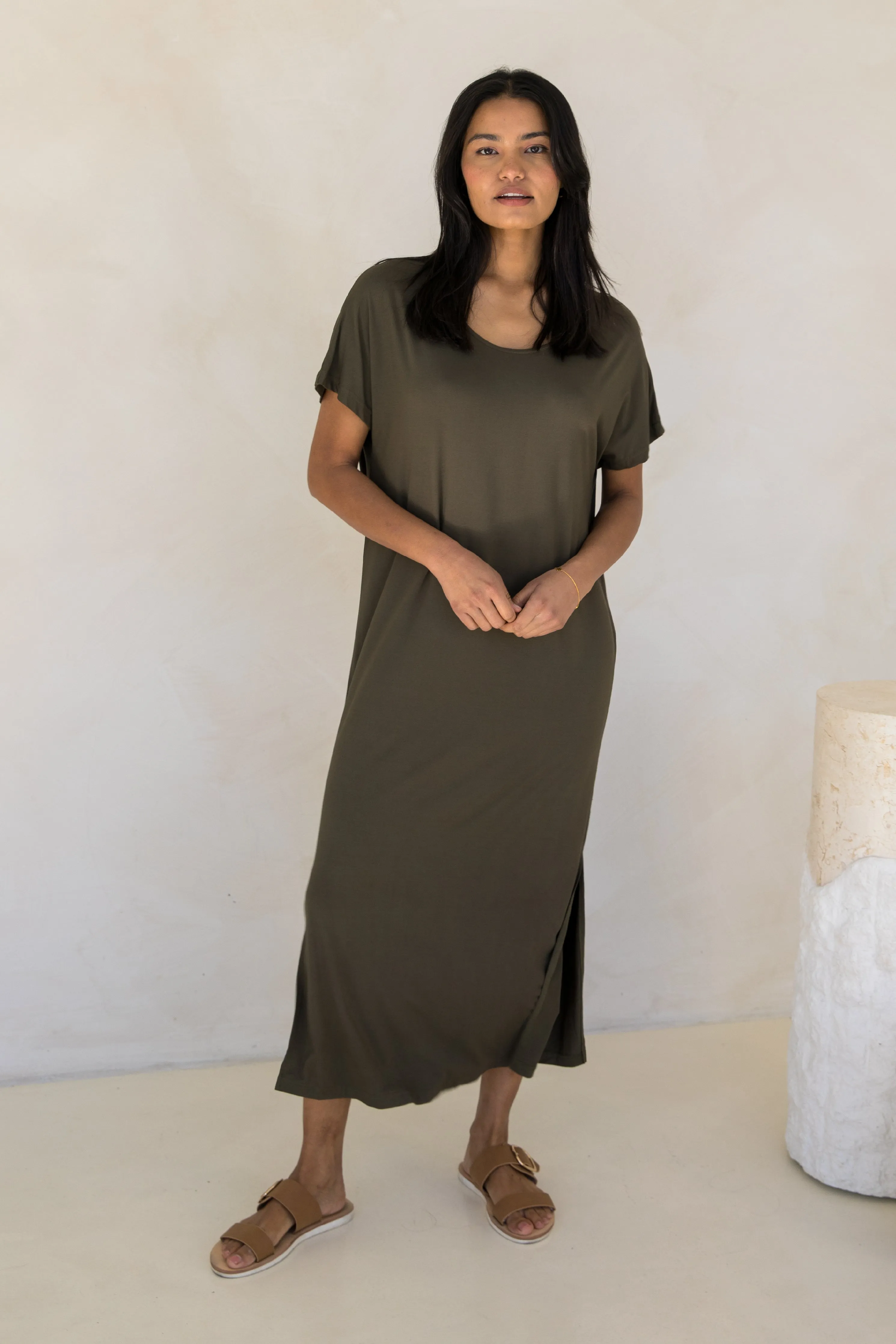 Destiny Dress | Moss Green