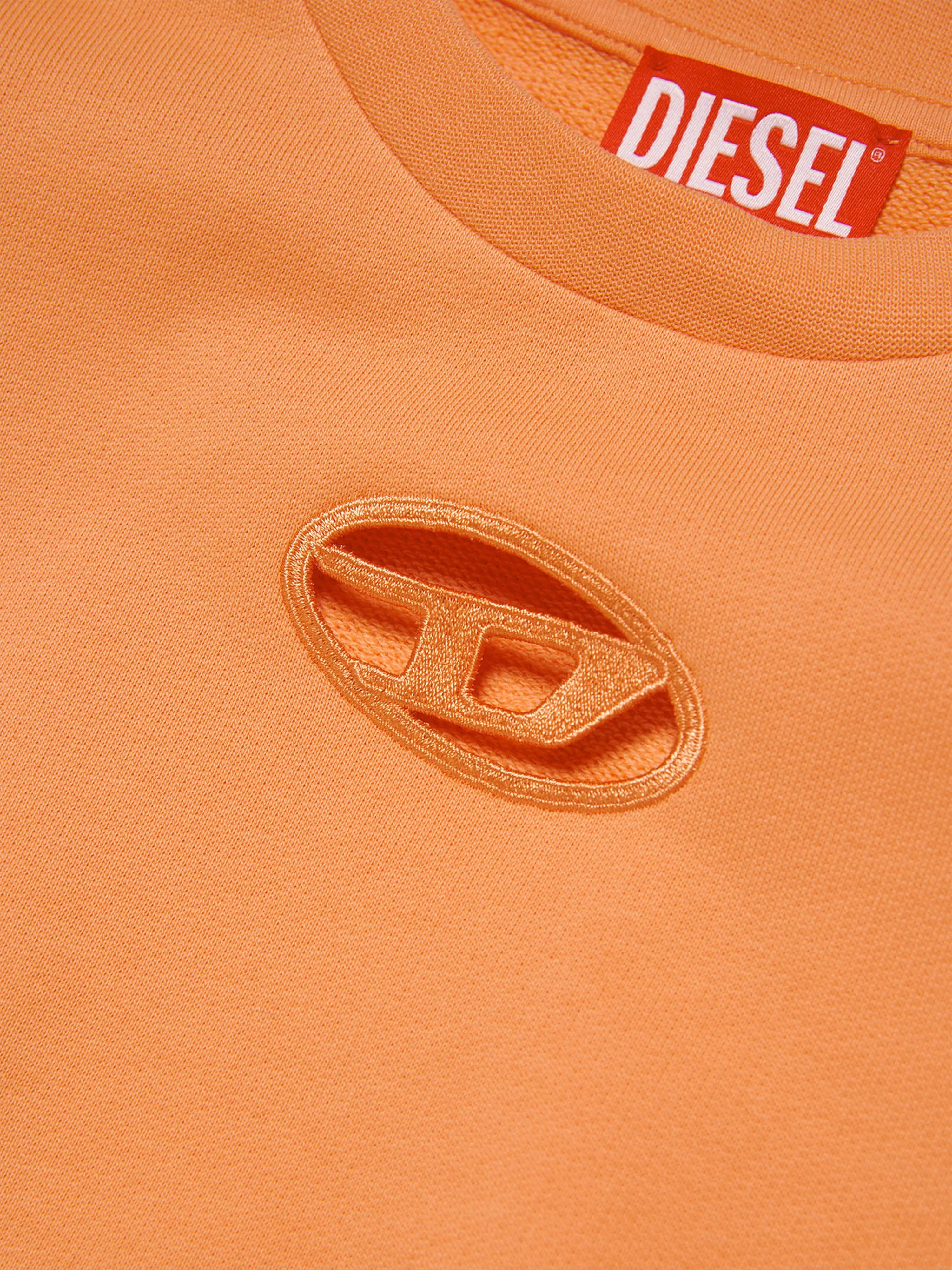 Diesel Girls Logo Sweatshirt in Orange