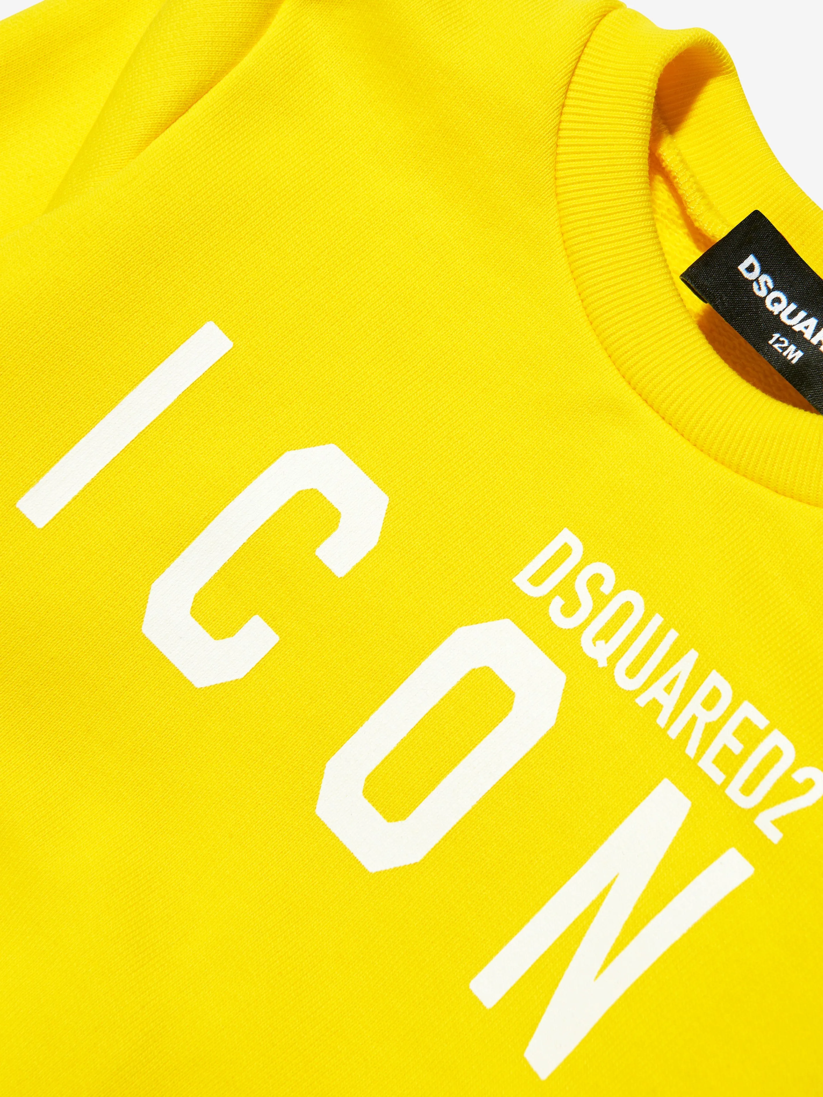 Dsquared2 Baby Icon Sweatshirt In Yellow