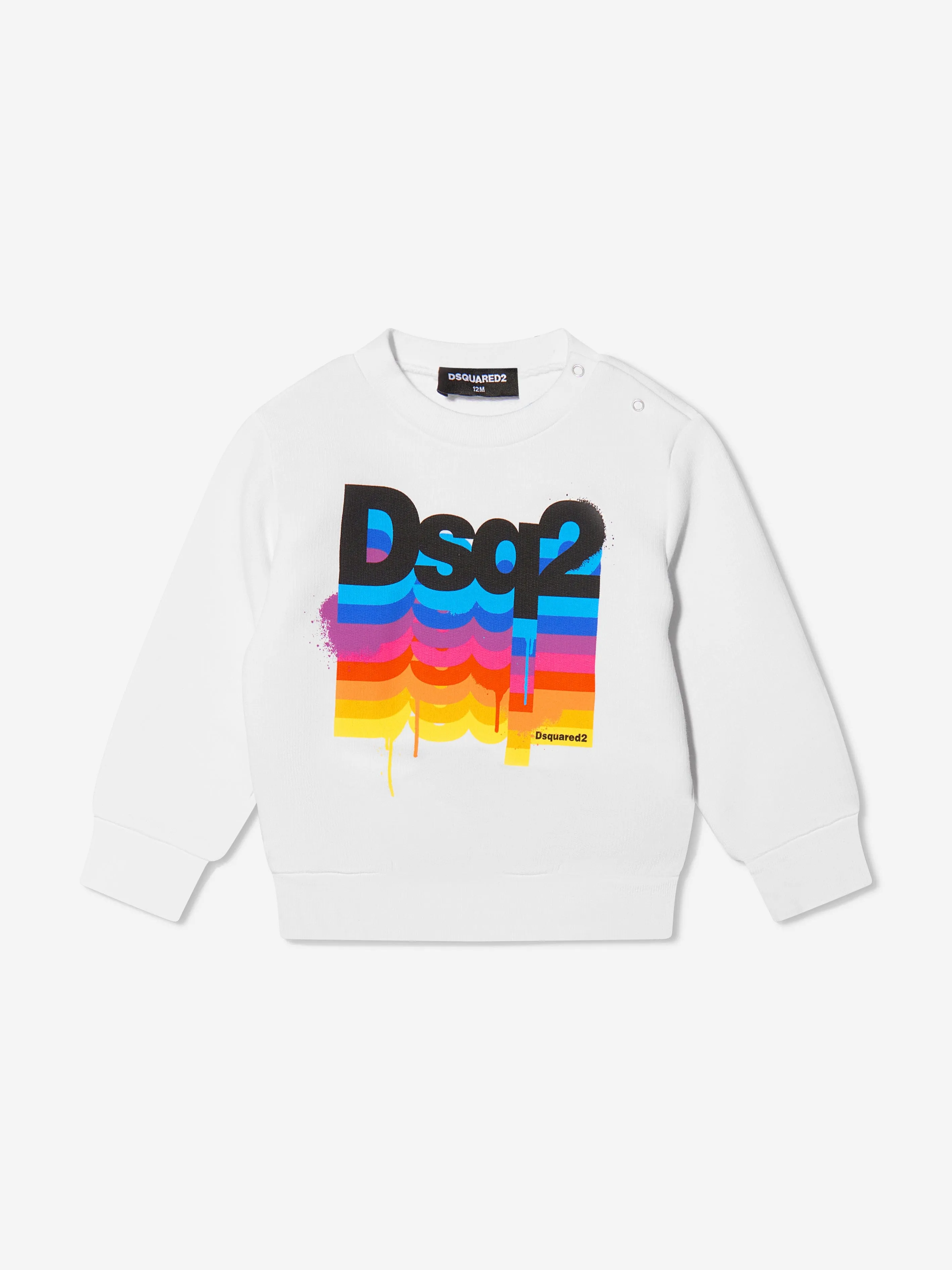 Dsquared2 Baby Rainbow Logo Sweatshirt