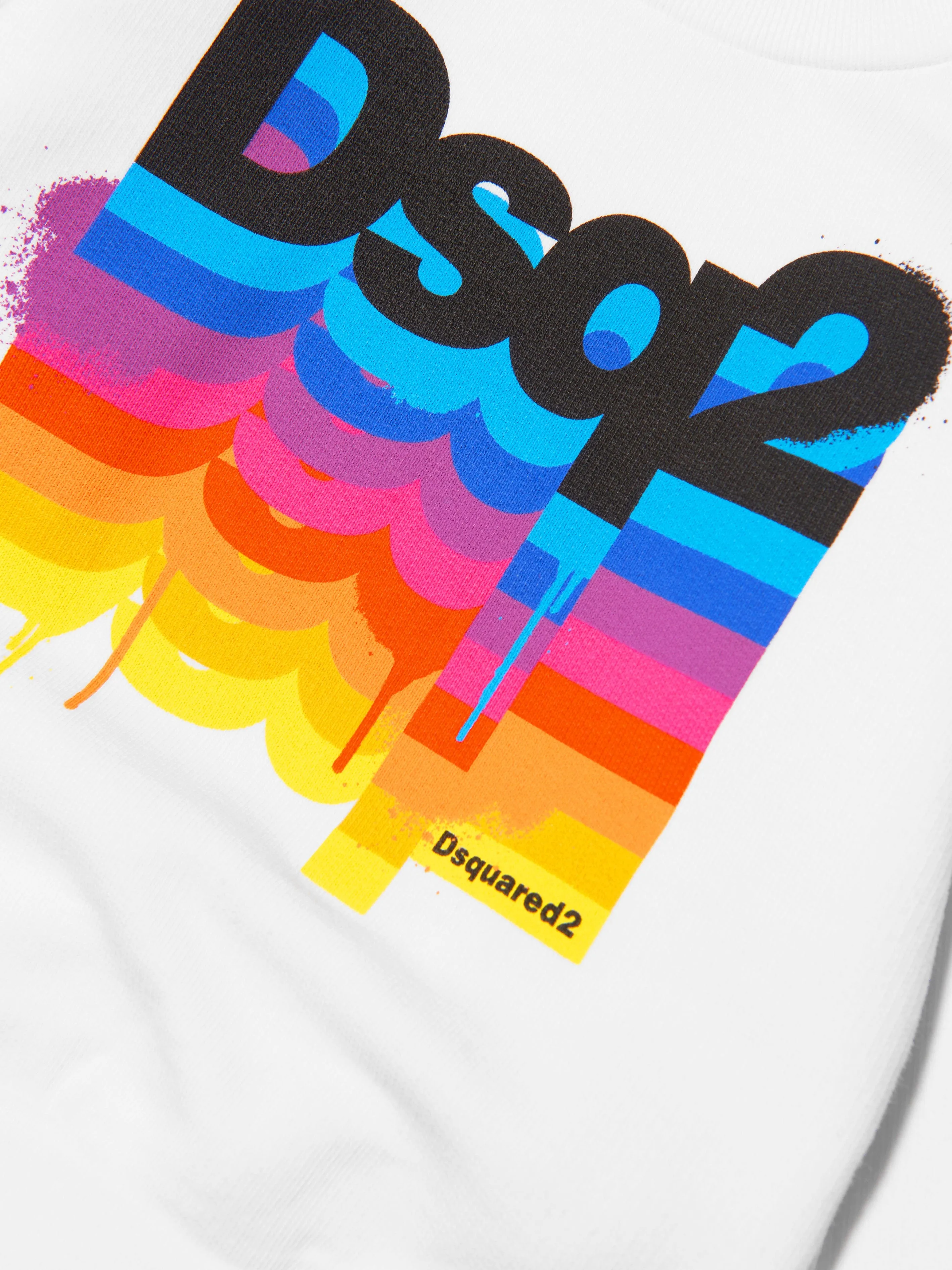 Dsquared2 Baby Rainbow Logo Sweatshirt