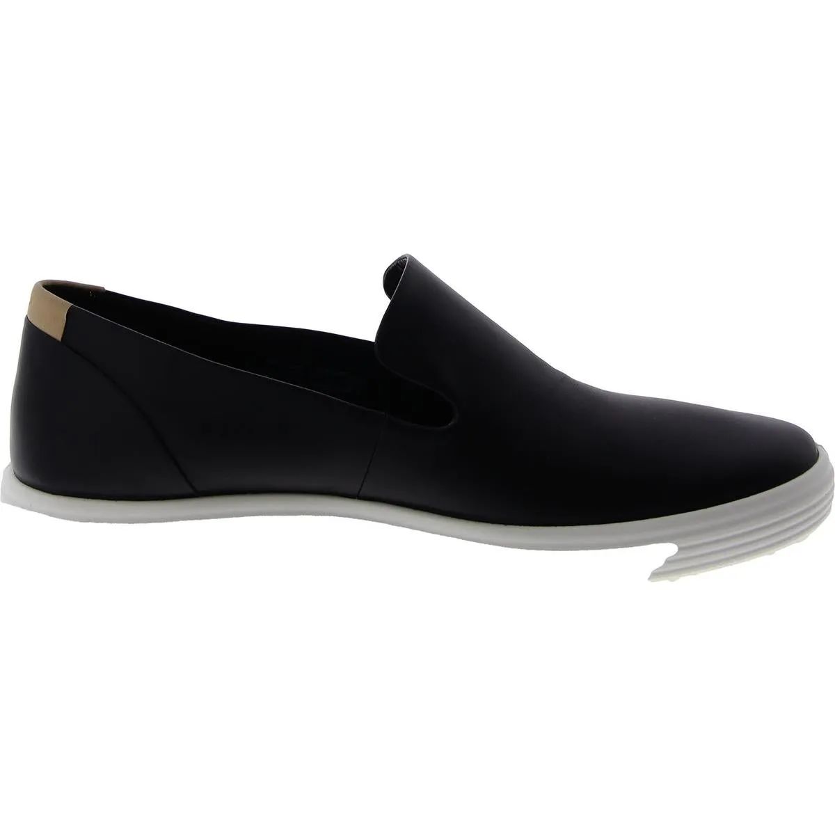ECCO Womens Leather Slip On Slip-On Sneakers