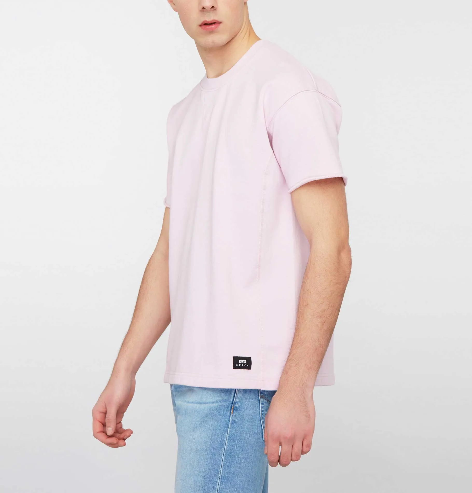 Edwin Crew Sweat SS – Pink