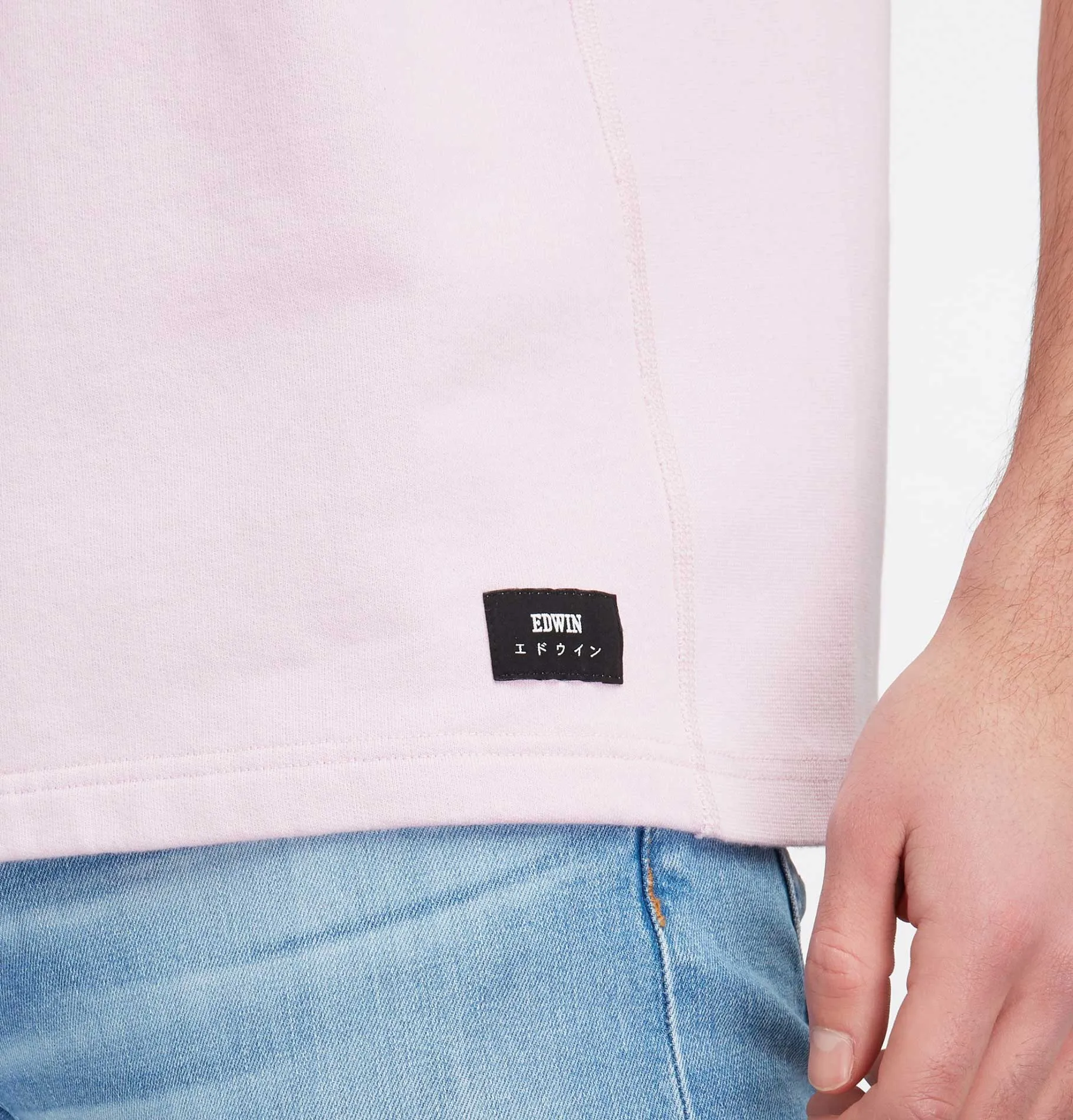 Edwin Crew Sweat SS – Pink