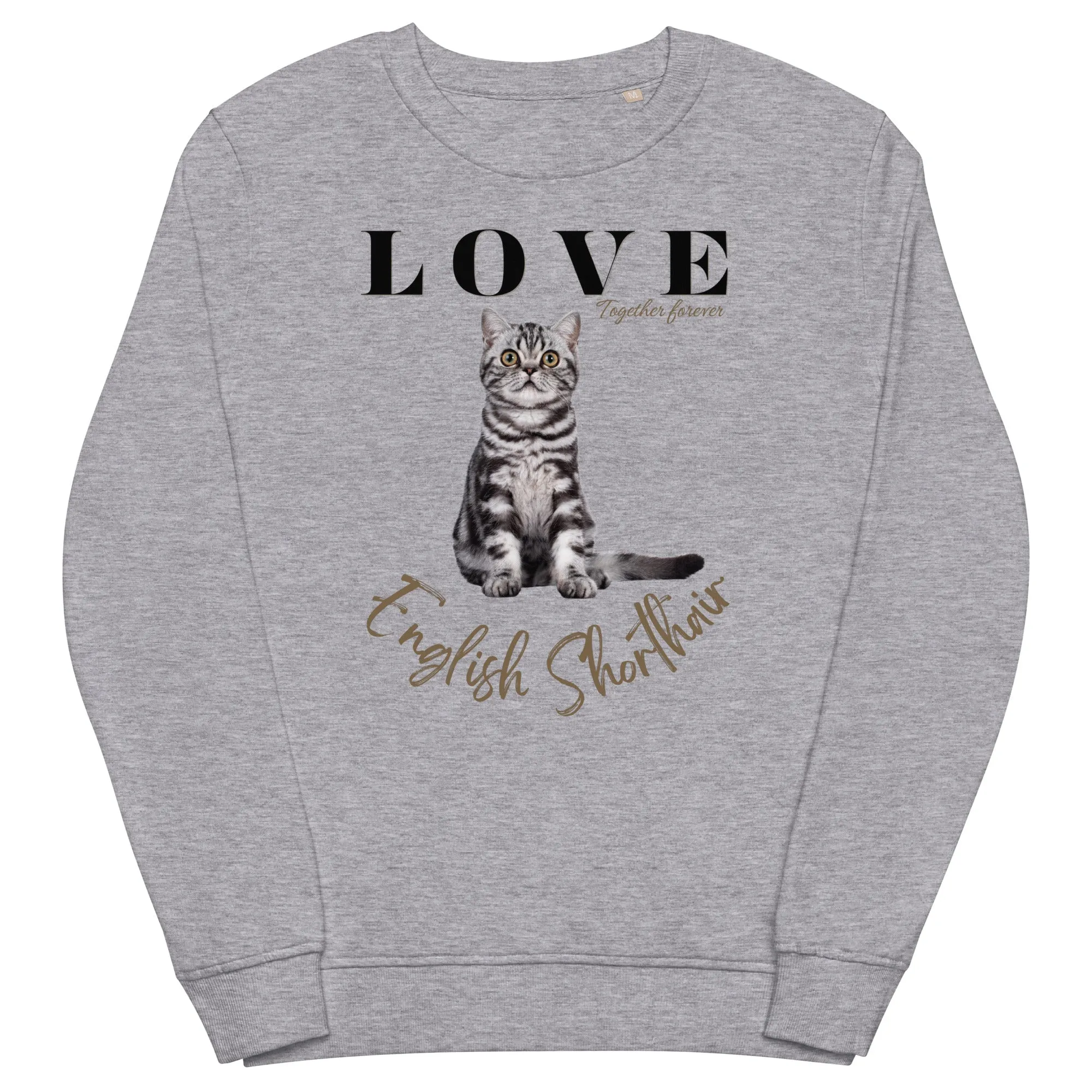 English Shorthair, Unisex organic sweatshirt