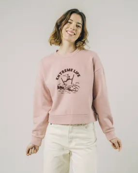 Extreme Life Cropped Sweatshirt Glassé