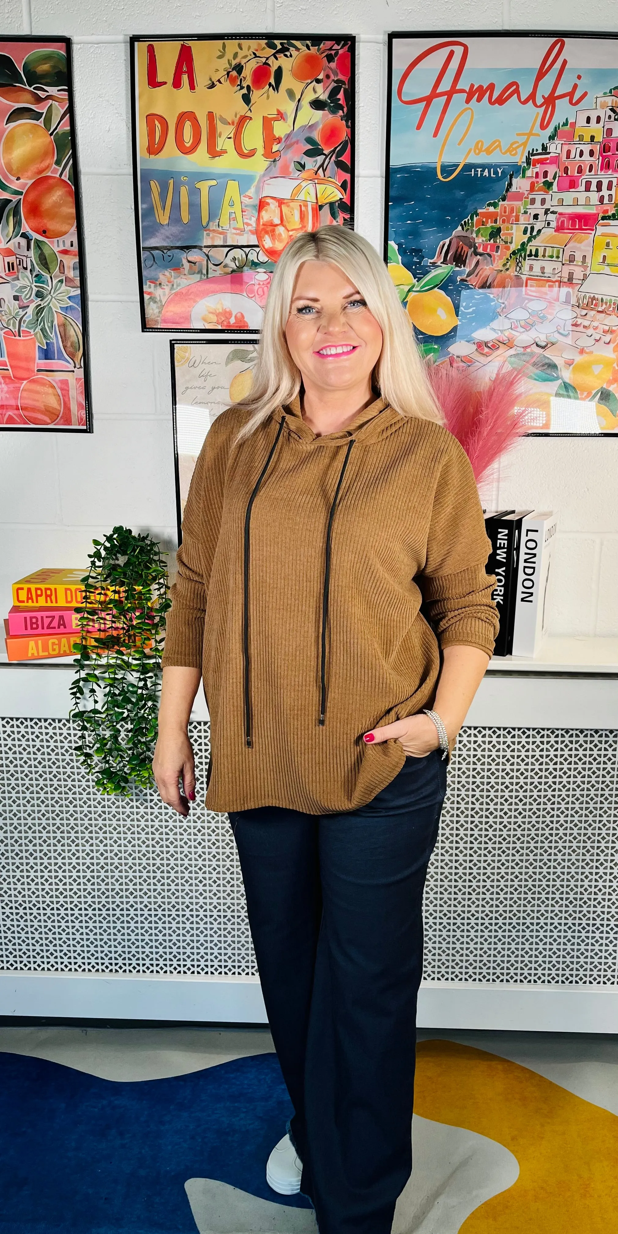 Faith Corduroy Hoodie - Teddy