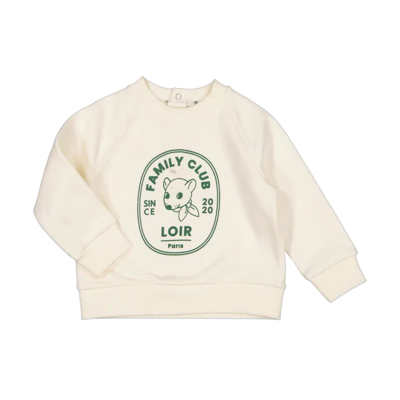 FAMILY CLUB Sweatshirt - Cream