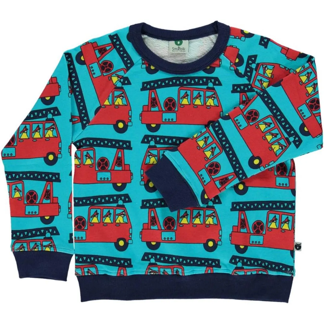 Firetruck Sweatshirt (Blue Atoll)