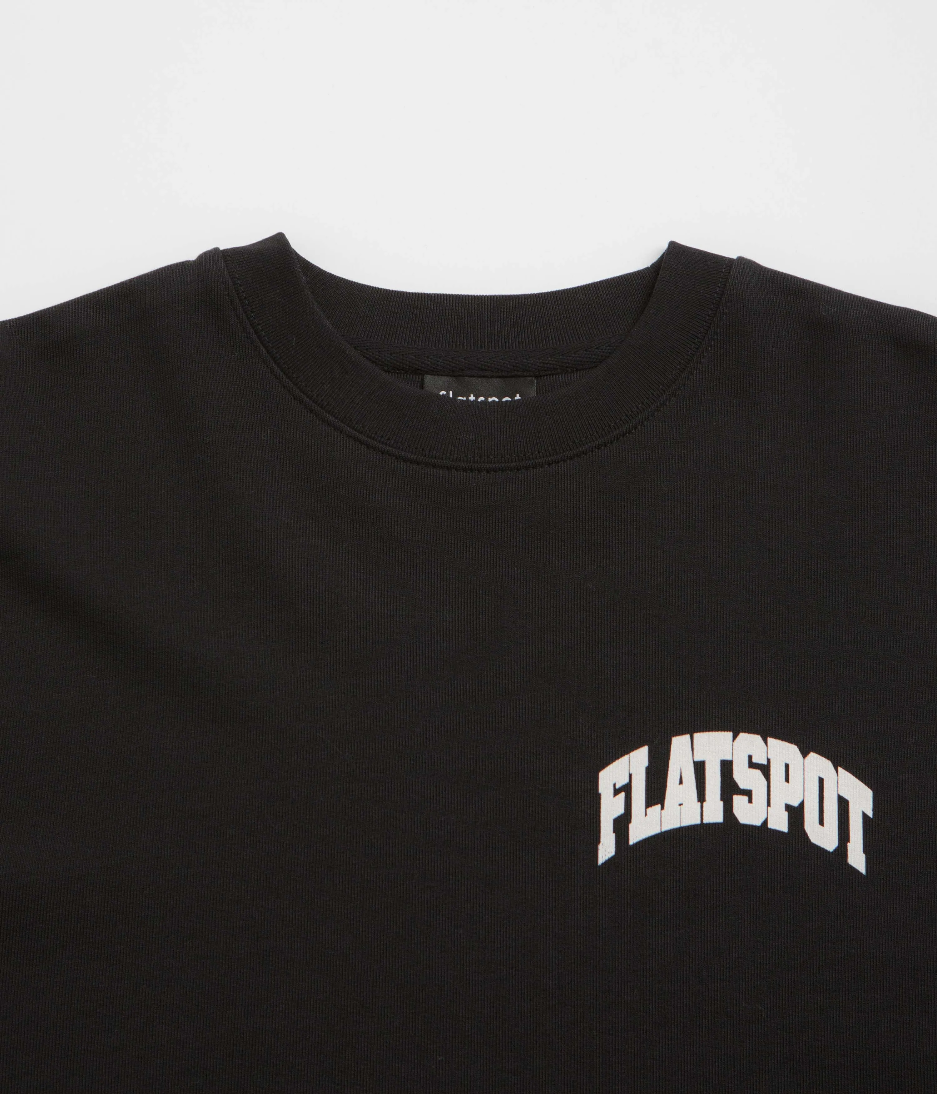 Flatspot Collegiate Crewneck Sweatshirt - Black