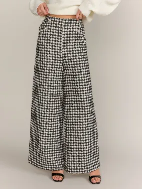 Flying Tomato Houndstooth Wide Leg Pant - Brands We Love
