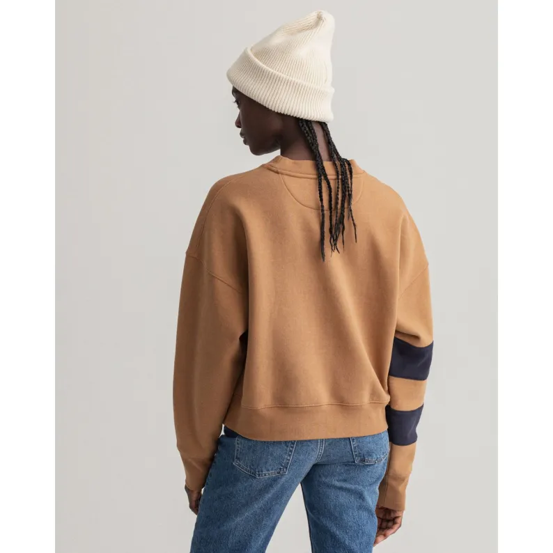 GANT Retro Logo Block Crew Neck Sweatshirt 4200630