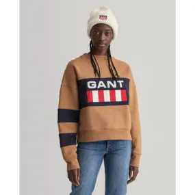 GANT Retro Logo Block Crew Neck Sweatshirt 4200630