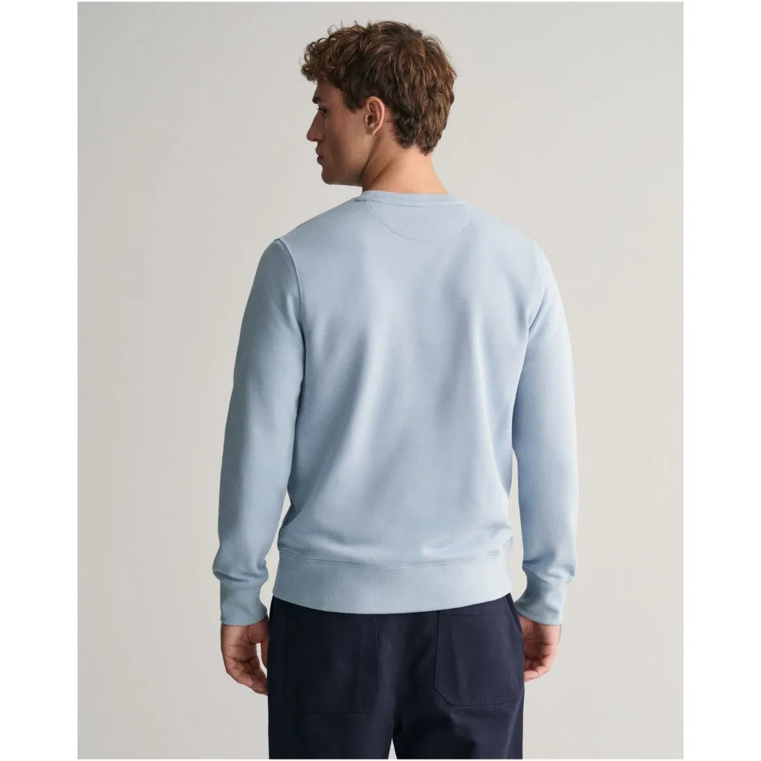 GANT Shield Crew Neck Sweatshirt Dove Blue 2006065