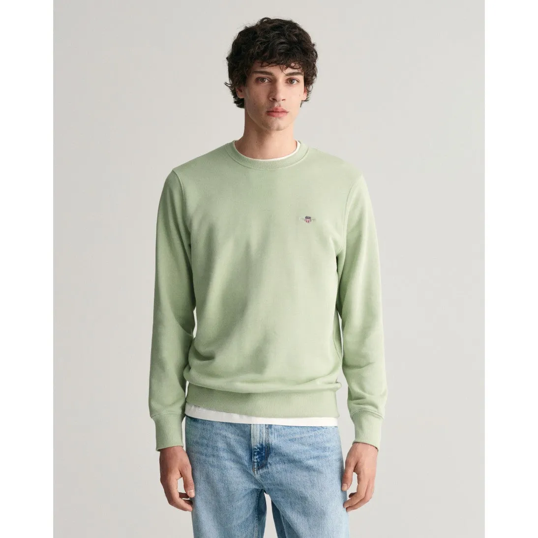 GANT Shield Crew Neck Sweatshirt Milky Matcha 2006065