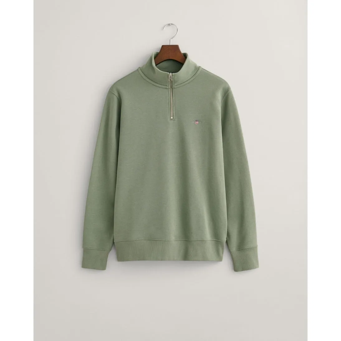 GANT Shield Half-Zip Sweatshirt 2008005 Dry Green