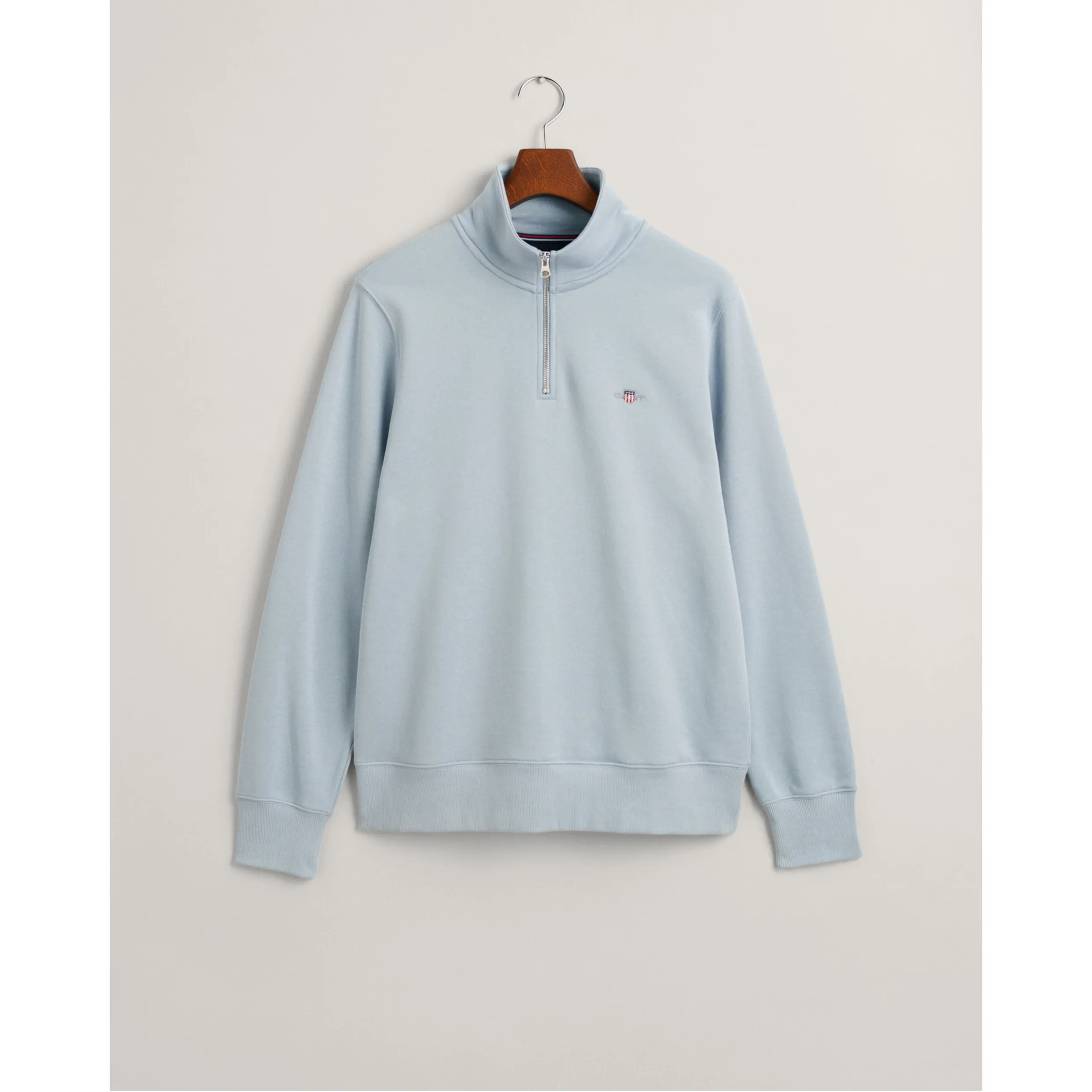 GANT Shield Half-Zip Sweatshirt Dove Blue 2008005