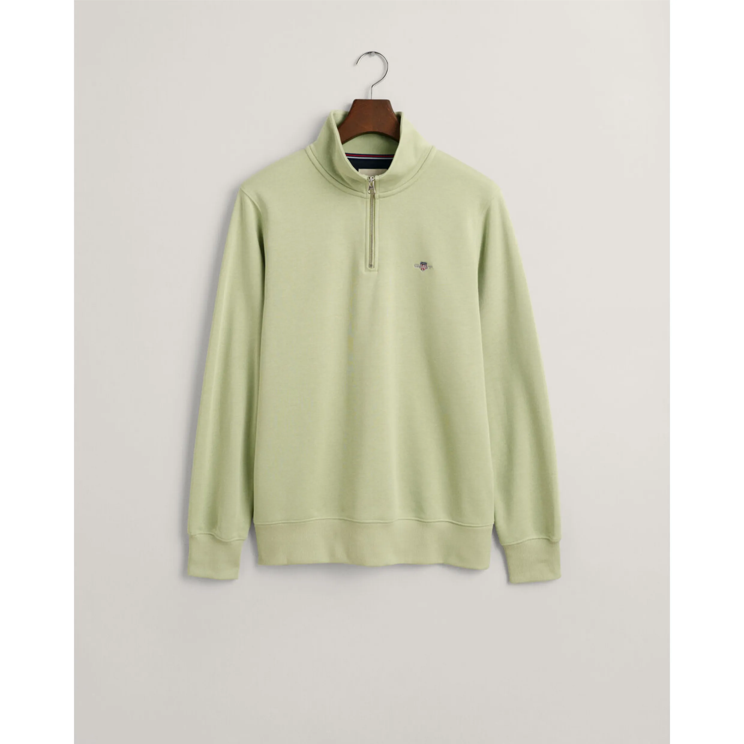 GANT Shield Half-Zip Sweatshirt Milky Matcha 2008005