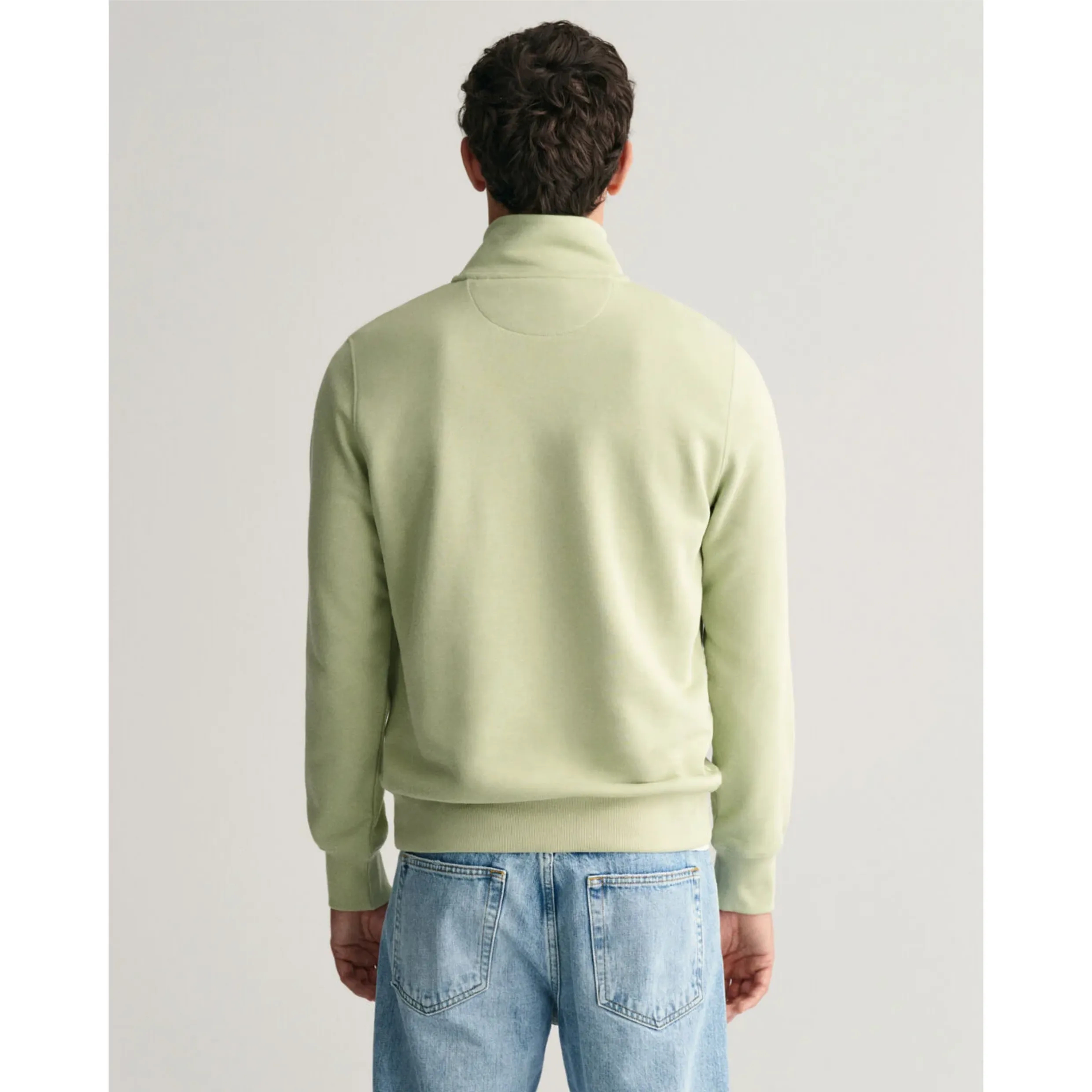 GANT Shield Half-Zip Sweatshirt Milky Matcha 2008005