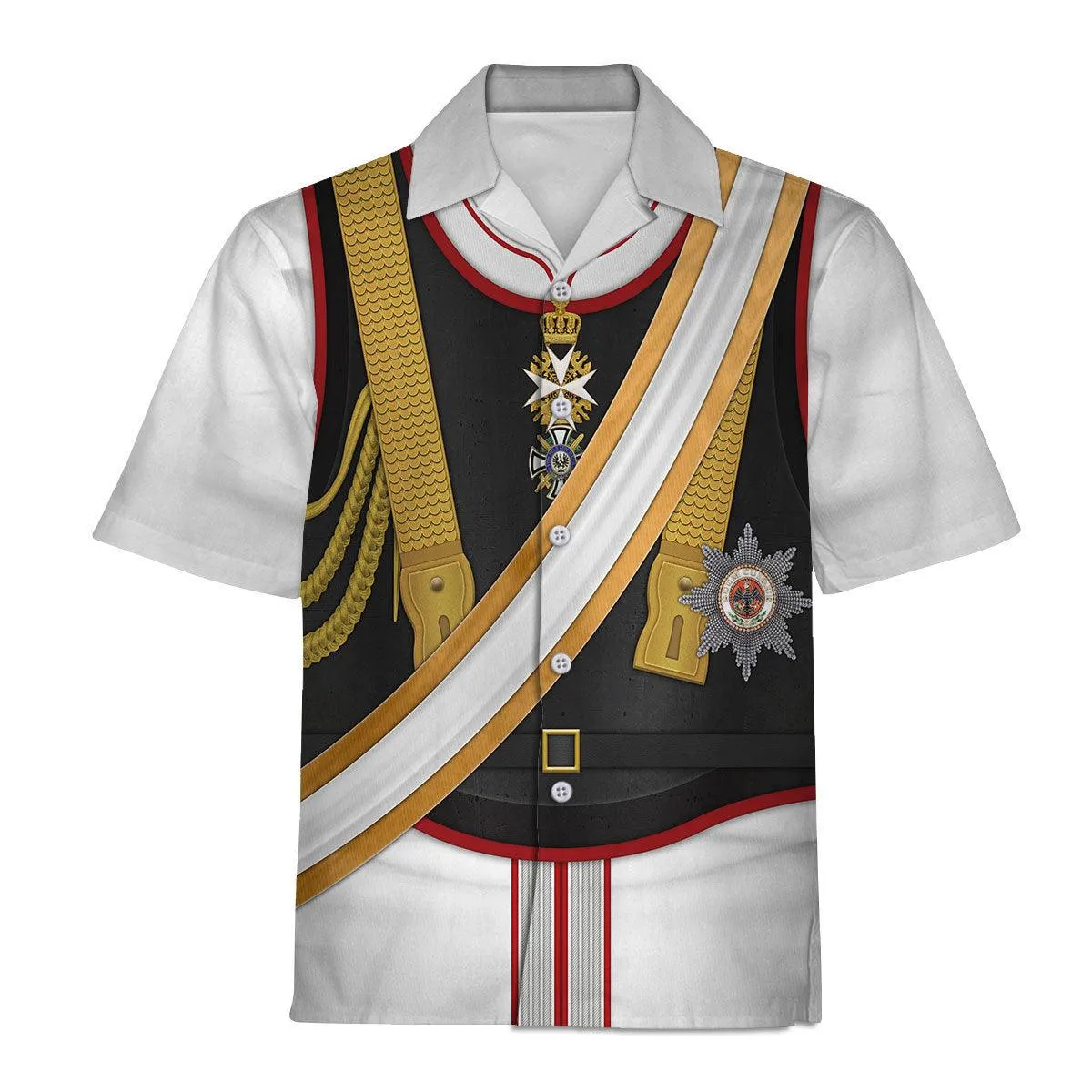 Gearhomie Kaiser Wilhelm II Uniform Garde du German Emperor Costume Hoodie Sweatshirt T-Shirt Tracksuit
