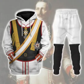 Gearhomie Kaiser Wilhelm II Uniform Garde du German Emperor Costume Hoodie Sweatshirt T-Shirt Tracksuit