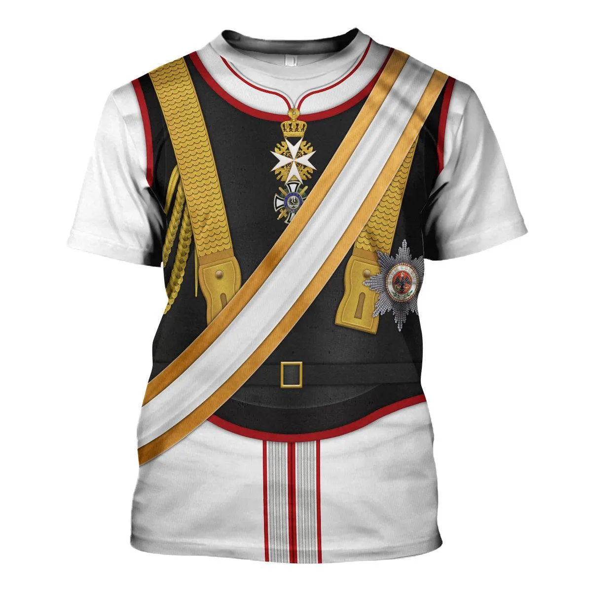 Gearhomie Kaiser Wilhelm II Uniform Garde du German Emperor Costume Hoodie Sweatshirt T-Shirt Tracksuit