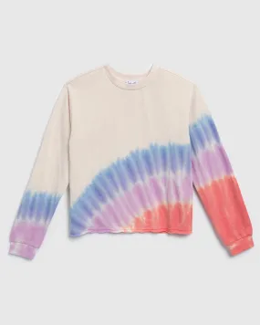 Girls Sunset Tie Dye Sweatshirt