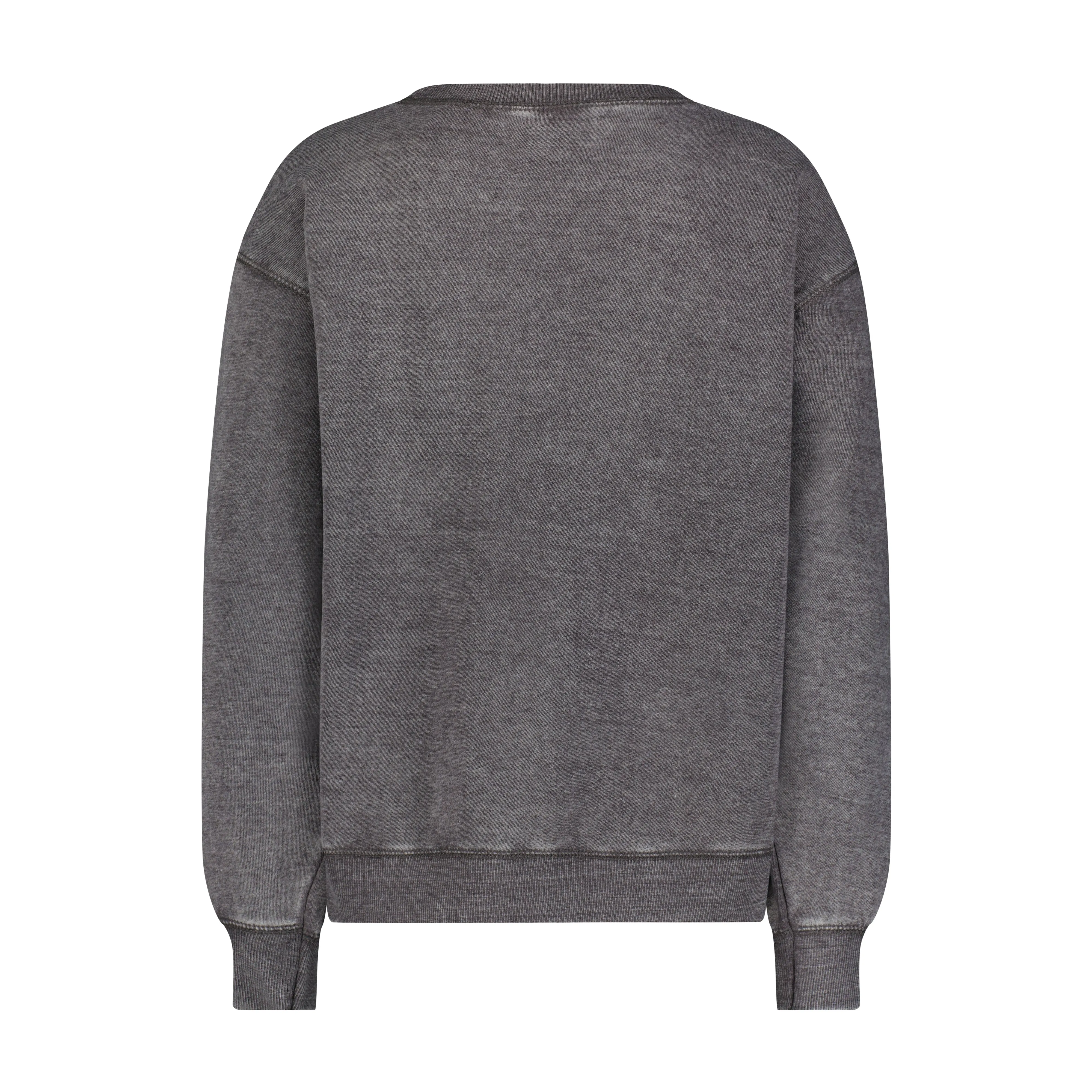 Good Vibes Blue Smile Grey Crew Sweatshirt