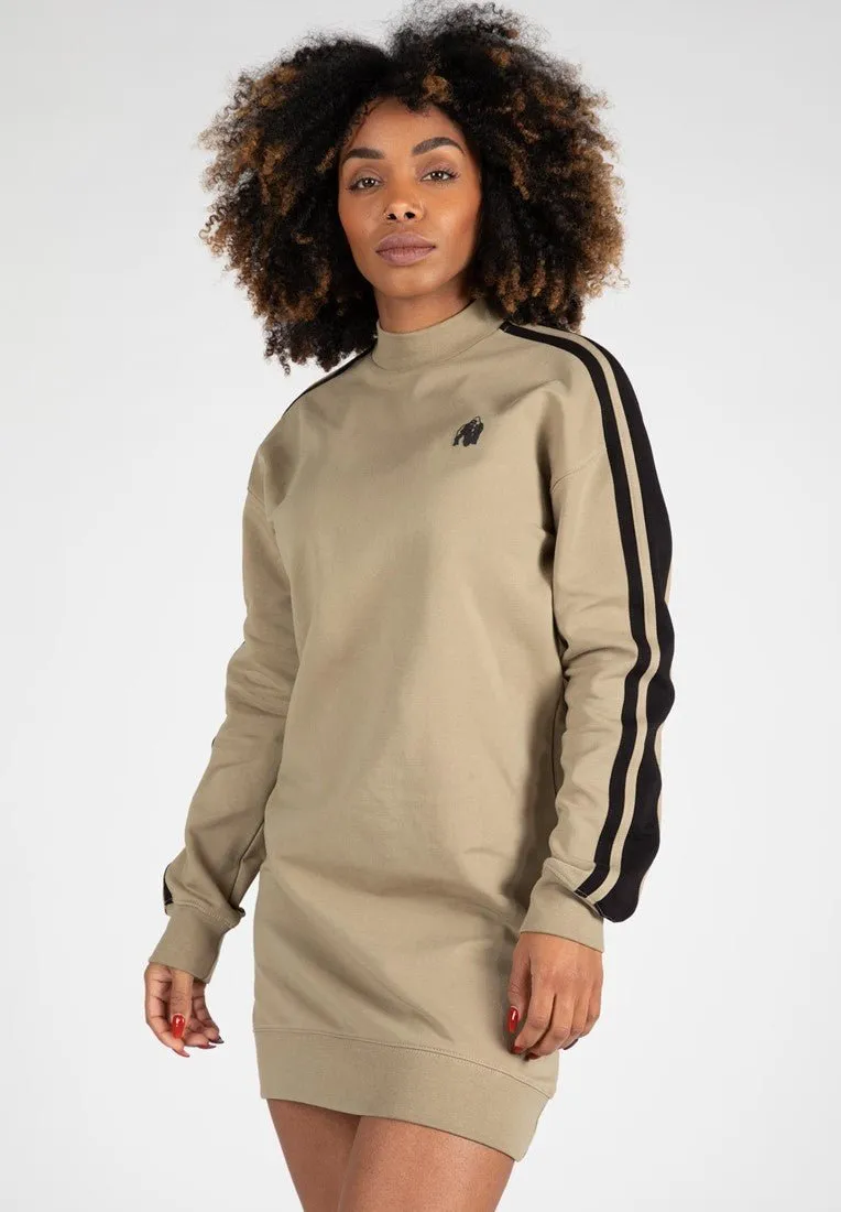 Gorilla Wear Isabella Sweatshirt Dress - Beige