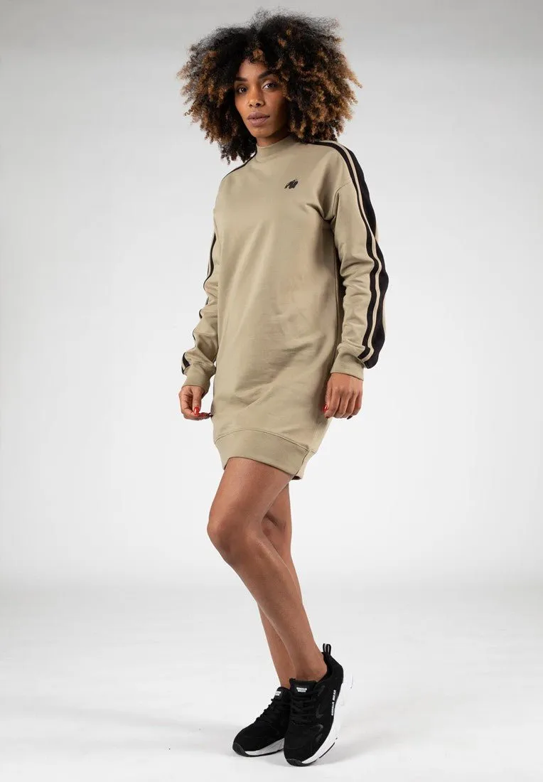 Gorilla Wear Isabella Sweatshirt Dress - Beige