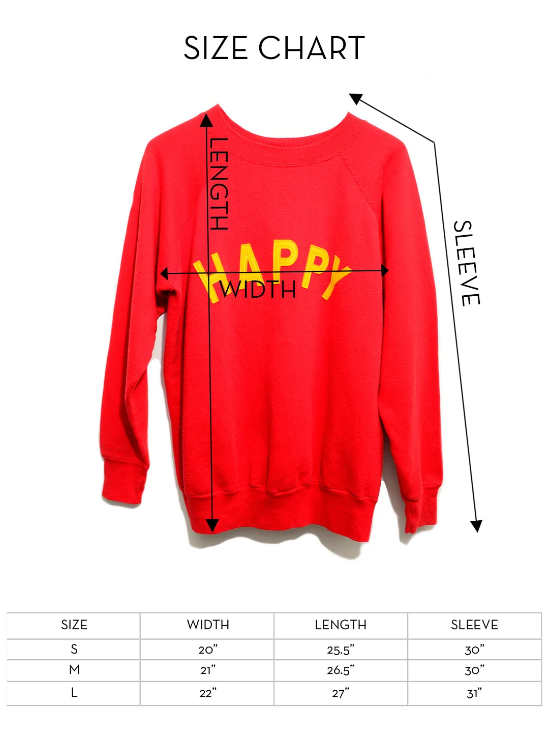 GYM CLASS SURFERS X VENESSA ARIZAGA HAPPY SWEATSHIRT