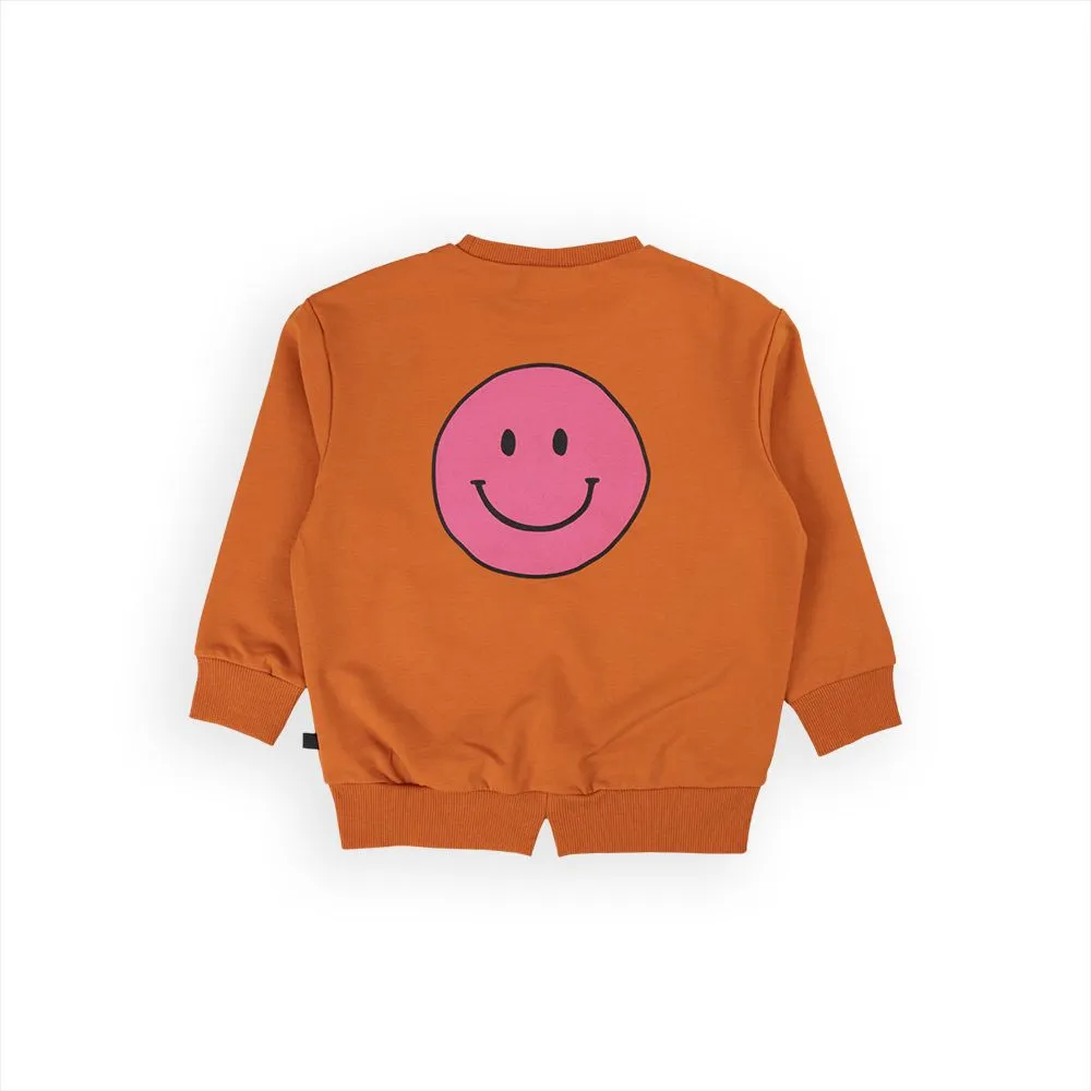 Happy Face Pink Sweater