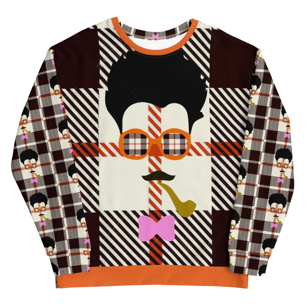 'Hipster Pipe' Unisex Sweatshirt
