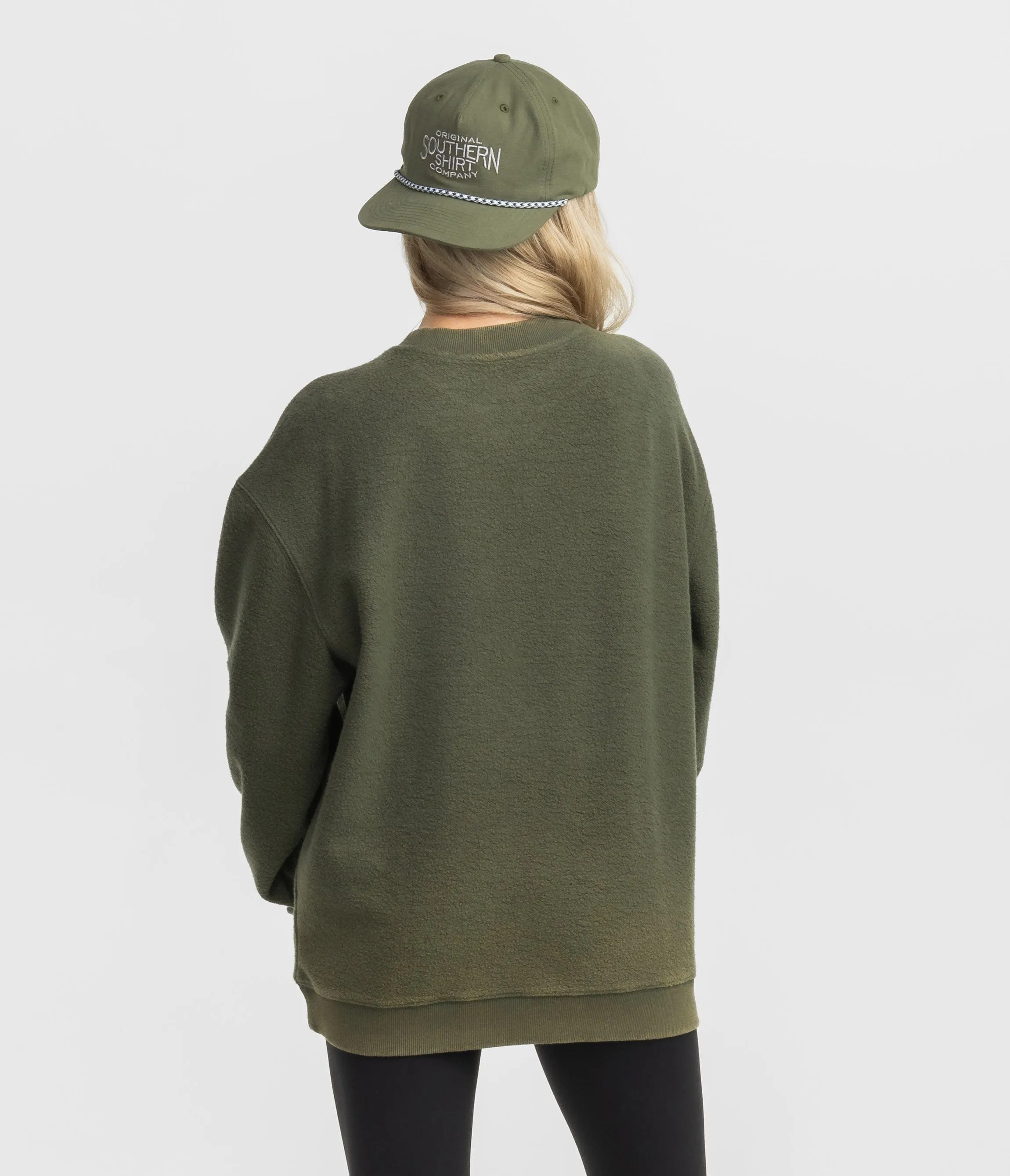 Inside Out Fuzzy Sweatshirt - Cedar
