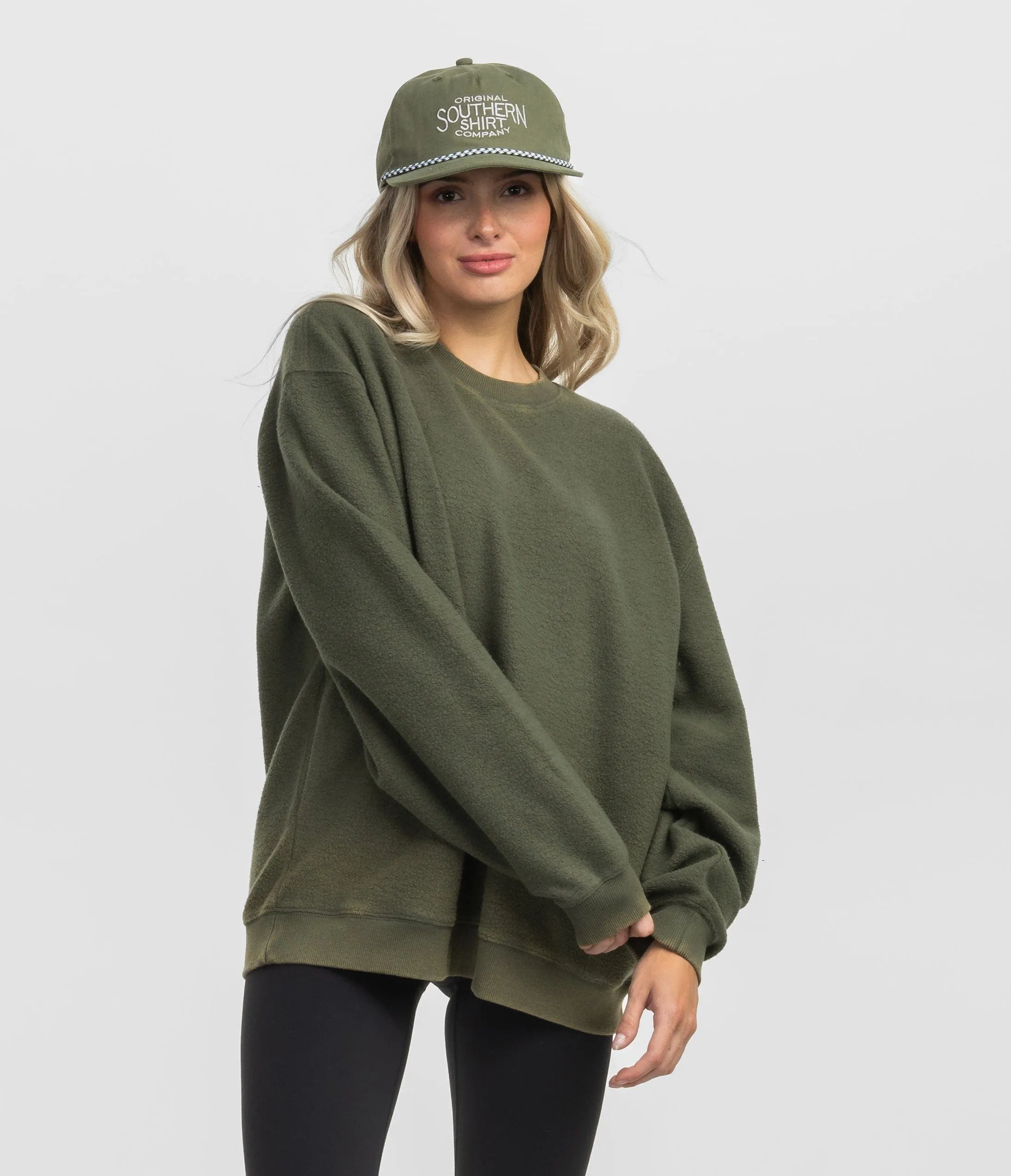 Inside Out Fuzzy Sweatshirt - Cedar