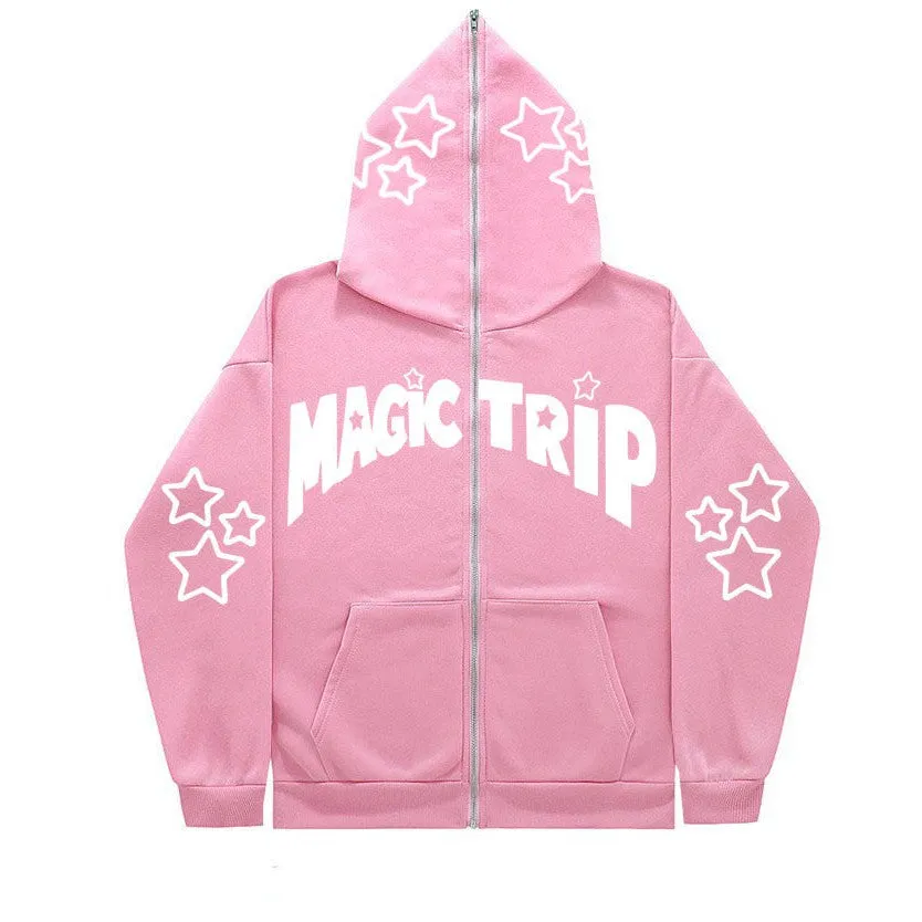INSTOCK - 2023 cross-border full face zipper sweatshirt