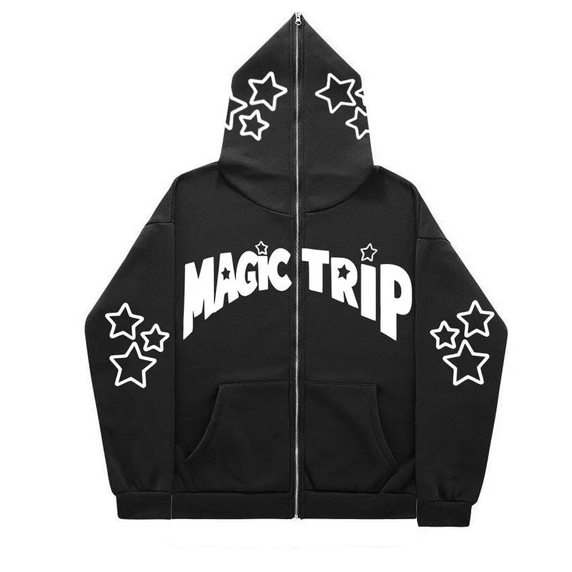 INSTOCK - 2023 cross-border full face zipper sweatshirt