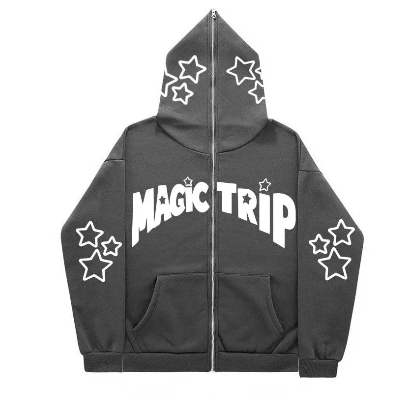 INSTOCK - 2023 cross-border full face zipper sweatshirt