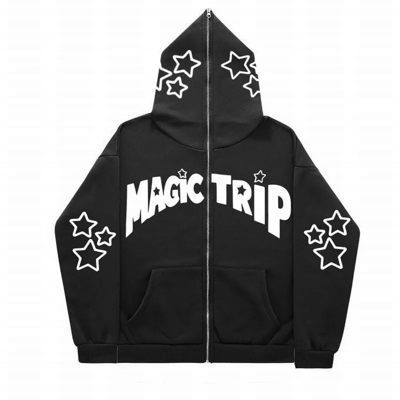 INSTOCK - 2023 cross-border full face zipper sweatshirt