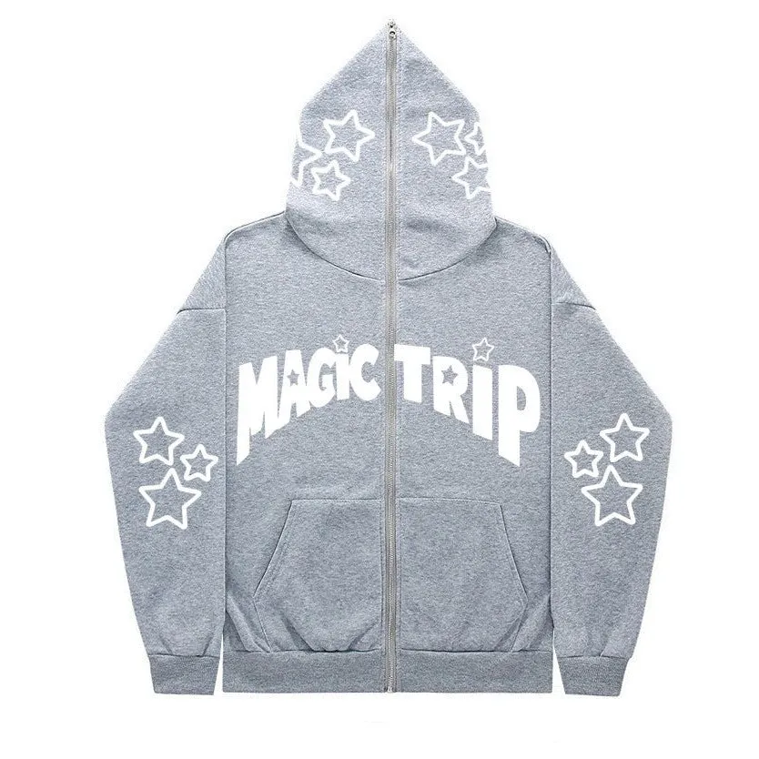 INSTOCK - 2023 cross-border full face zipper sweatshirt