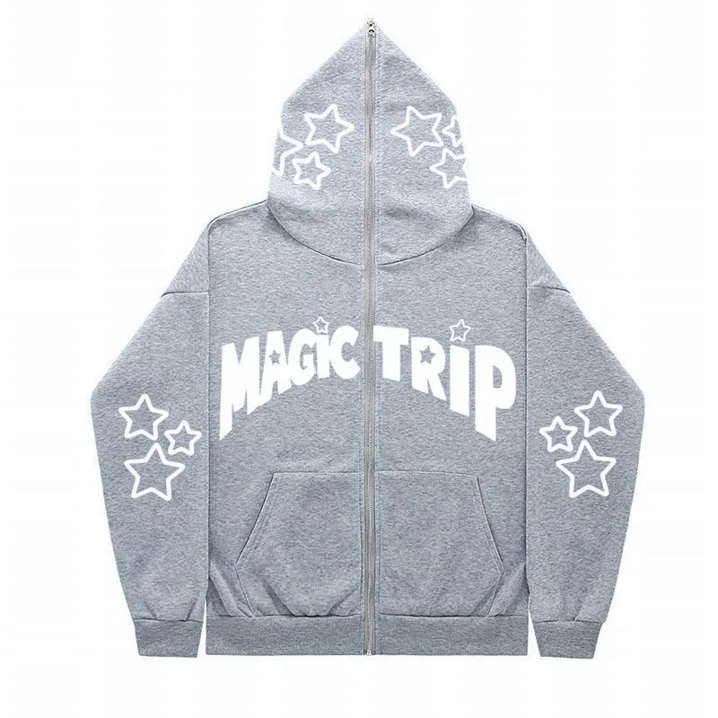 INSTOCK - 2023 cross-border full face zipper sweatshirt