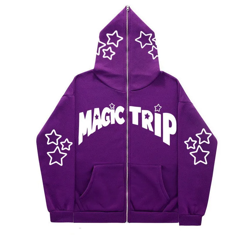 INSTOCK - 2023 cross-border full face zipper sweatshirt