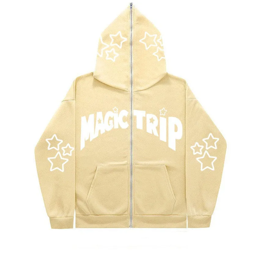 INSTOCK - 2023 cross-border full face zipper sweatshirt
