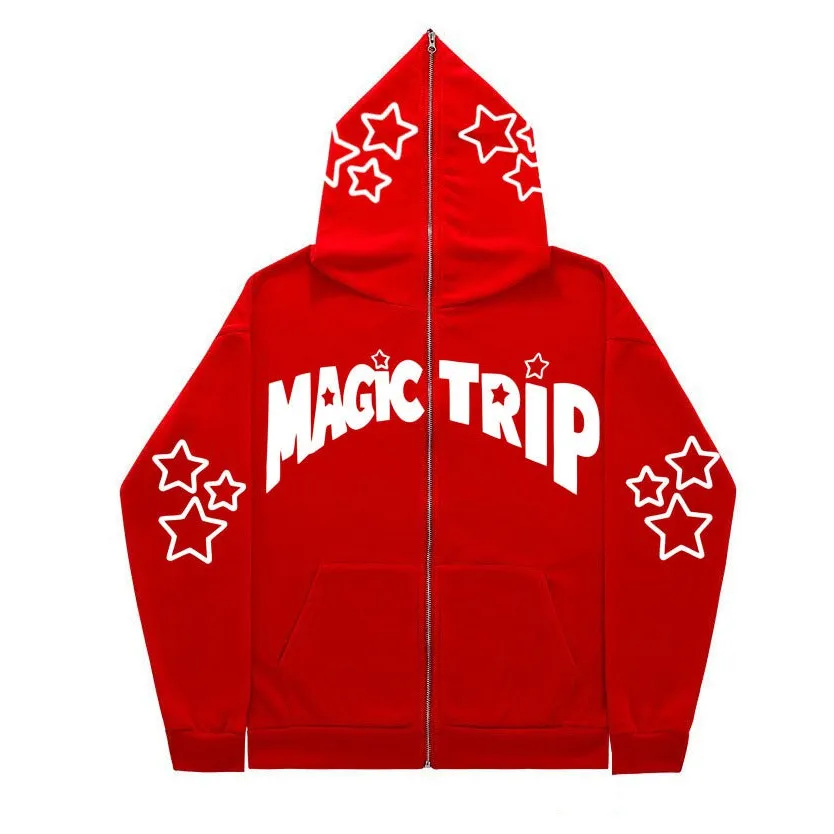 INSTOCK - 2023 cross-border full face zipper sweatshirt