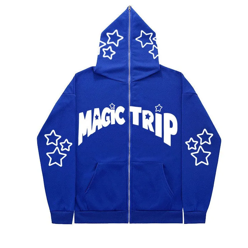 INSTOCK - 2023 cross-border full face zipper sweatshirt